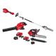 Milwaukee M18 FUEL 18V 10 in. Cordless Battery Pole Saw w/ QUIK-LOK & M18 Blower, M18 Chainsaw Kit, M18 FORGE 8.0 Starter Kit