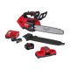 Milwaukee M18 FUEL 14 in. 18V Lithium-Ion Brushless Cordless Battery Top Handle Chainsaw Kit w/ M18 Dual Bay Super Charger