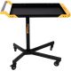 Damodpoy Heavy Duty 21 in. W 34.2 in. D+1 Tray Yellow and Black Adjustale Height Mobile Workbench Cabinet with Metal Top
