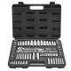 VEVOR Socket Set, 69 Pieces, 3/8 & 1/4 in. Drive Socket and Ratchet Set, SAE and Metric, Deep and Standard, Mechanic Tool Kit