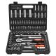 SKYSHALO Socket Set, 108 Pieces, 1/4 and 1/2 in. Drive Socket and Ratchet Set, Metric Size from 4 to 32 mm, Mechanic Tool Kit