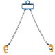 VEVOR Chain Drum Lifter, G80 Drum Lifting Chain Sling with Security Hook, 2200 lbs. Capacity, Drums Handling Equipment Fits