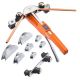 VEVOR Tubing Bender Kit, 1/4 to 7/8 In., Compact Pipe Bender, Ratchet Hand Bending Tool, w/ 7 Aluminium Alloy Dies, HVAC Tools