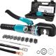 Hydraulic Crimping Tool with 9 Pairs Hexagonal Dies for Copper Aluminum Stainless Steel Cable Battery Lug