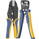 Wire Stripper and Crimping Tool with Precise Connections and Adjustable Blades for Heat Shrink Connectors