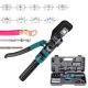 Hydraulic Crimping Tool with 9 Hex Dies and 180¬∞ Rotating Head for Battery Power Welding Cable 1 Pack