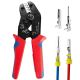 Ratchet Wire Crimping Tool with Non-Slip Handle and Release Lever for Open Barrel Terminal Connectors, 1 Piece