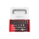 TEKTON 1/4 in. Drive 6-Point Socket, Bit, and Ratchet Set with Mini Stacking Tool Box (49-Piece)