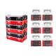 TEKTON 3/8 in. Drive Long Bit Socket Set with Mini Stacking Tool Boxes (56-Piece)