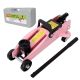 Damodpoy 1.5 Ton Pink Low Profile Hydraulic Trolle, Steel Racing Floor Jack, Lifting Range 5 in. - 11.8 in. with Plastic Case