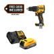 DEWALT ATOMIC 20V MAX Lithium-Ion Brushless Cordless 1/2 in. Hammer Drill with 20V MAX XR POWERSTACK 1. 7Ah Battery and Charger