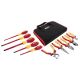 Wiha 1000-Volt Insulated Pliers Cutters and Screwdriver Set in Rollup Pouch (10-Piece)