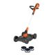 BLACK+DECKER 20V MAX Cordless 3-in-1 String Trimmer, Edger & Lawn Mower Kit w/(2) 2Ah Batteries, Charger and Replacement Spool 3-Pack