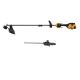 DEWALT FLEXVOLT 60V MAX 17 in. Cordless Battery Powered Attachment Capable Trimmer (Tool Only) and Pole Saw Attachment