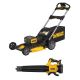 DEWALT 2x20V MAX 21 in. Cordless Battery Powered Push Lawn Mower Kit and Handheld Leaf Blower w/ (2) 10Ah Batteries & Chargers