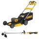 DEWALT 2x20V MAX 21 in. Cordless Battery Powered Self Propelled Lawn Mower Kit and String Trimmer-2 10Ah Batteries and Chargers
