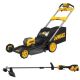 DEWALT FLEXVOLT 1 x 60V MAX 21 in. Cordless Battery Powered Self Propelled Lawn Mower Kit and Trimmer with (2) 4.0 Ah Batteries