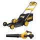 DEWALT FLEXVOLT 1 x 60V MAX 21 in. Cordless Battery Powered Self Propelled Lawn Mower Kit and Cordless Blower (2) 4Ah Batteries