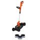 BLACK+DECKER 12 in. 6.5 Amp Corded Electric 3-in-1 String Trimmer/Edger with Mower Attachment with Replacement Line Spools (3-Pack)