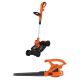 BLACK+DECKER 12 in. 6.5 Amp Corded Electric 3-in-1 String Trimmer/Edger with Mower Attachment with 7 AMP Corded Electric Leaf Blower