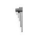 TEKTON Angled End Handled Pry Bar Set with Wall Hanger, 6-Piece (8,12,17,25,36,45 in. )