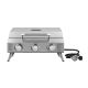 NXR 3 Burner Portable Tabletop Propane Gas Grill in Stainless Steel