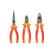 TEKTON Insulated Pliers Set, 3-Piece (Combination, Long Nose, Diagonal Cutting)