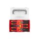 TEKTON Insulated Pliers Set with Mini Stacking Tool Box, 3-Piece (Combination, Long Nose, Diagonal Cutting)