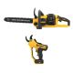 DEWALT FLEXVOLT 60V MAX 16 in.Brushless Cordless Battery Powered Chainsaw Kit and 20V Cordless Pruner w/2Ah Battery and Charger