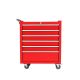 Gravee 24.34 in. W 6-Drawer Red Steel Rolling Tool Chest with Locking System, Wheels, Secure Mobility for Garage, Warehouse