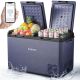 BODEGA 3.35 cu. ft. Dual Zone-4‚Ñâ~68‚Ñâ Outdoor Refrigerator Car Cooler in Blue, 12/24V DC 110-240V AC for Travel
