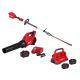 Milwaukee M18 FUEL 18V 20 in. Brushless Cordless Battery Powered Short Pole Hedge Trimmer w/ M18 FORGE Starter Kit, M18 Blower Kit