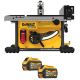 DEWALT Flexvolt 60V MAX Lithium-Ion Cordless Brushless 8-1/4 in. Table Saw Kit with (2) flexvolt 20V/60V MAX 6 Ah Battery Packs