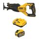 DEWALT 20V MAX Lithium-Ion Cordless Brushless Reciprocating Saw with 20V/60V MAX flexvolt 9.0 Ah Battery and Charger