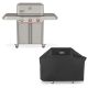 Weber Genesis E-325W 3-Burner Liquid Propane Gas Grill in Titanium with Premium Grill Cover
