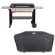 Weber Slate Rust-Resistant Griddle 4-Burner Liquid Propane Gas 36 in. Flat Top Grill in Black with Griddle Cover