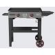 FEASTO 2-Burner Propane Gas Grill 28 in. Flat Top Griddle in Black