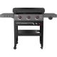 FEASTO 4-Burner Propane Gas Grill 36 in. Flat Top Griddle in Black with Side Burner and Lid