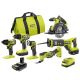 RYOBI ONE+18V Cordless 6-Tool Combo Kit with Batteries, Charger & ONE+18V 2.0 Ah HIGH PERFORMANCE Battery