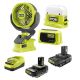 RYOBI ONE+ 18V Cordless 3-Tool Campers Kit with Battery, Charger & ONE+18V 2.0 Ah HIGH PERFORMANCE Battery