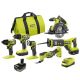 RYOBI ONE+18V Cordless 6-Tool Combo Kit with Batteries, and Charger & ONE+18V 4.0 Ah Lithium-Ion HIGH PERFORMANCE Battery