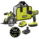 RYOBI ONE+ 18V Cordless 2-Tool Combo Kit with (2) 1.5 Ah Batteries, Charger & Extra Blade