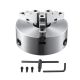 VEVOR 3 Jaw 8 in. Self Centering Lathe Chuck 0.16-8 in. Clamping Range with T Key Screws Wrench for Lathe Milling Drilling