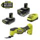 RYOBI ONE+ 18V HIGH PERFORMANCE Kit w/ 4.0 Ah Battery, 2.0 Ah Battery, Charger, & FREE ONE+ Cordless Multi-Tool