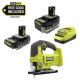 RYOBI ONE+ 18V HIGH PERFORMANCE Kit w/ 4.0 Ah Battery, 2.0 Ah Battery, Charger, & FREE ONE+ Cordless Jig Saw
