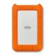 LaCie - 4TB Rugged USB-C Portable Hard Drive - Orange/Silver