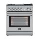 Forno Appliances - 30 in. Wide 5 Burner Lazio Alta Qualita 4.32 Cu. Ft. Freestanding Gas Range with Convection - Stainless Steel