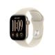 Apple Watch Series 12 (GPS) 42mm Aluminum Case with Sand Sport Band - S/M - Light Gold - (2026)