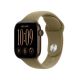 Apple Watch Series 12 (GPS) 42mm Aluminum Case with Olive Sport Band - M/L - Dark Bronze - (2026)