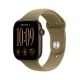 Apple Watch Series 12 (GPS) 46mm Aluminum Case with Olive Sport Band - S/M - Dark Bronze - (2026)
